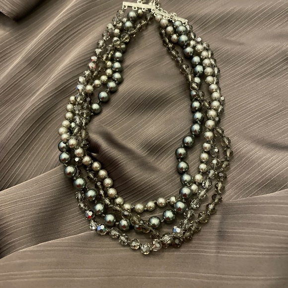 CAROLEE Vintage 4 stranded Gray Color Necklace - Picture 12 of 14